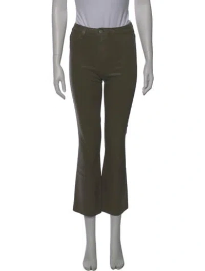 Pre-owned L'agence Straight Leg Pants In Green