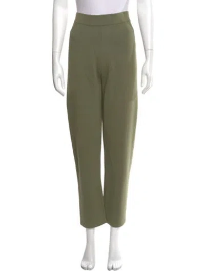 Pre-owned L'agence Straight Leg Pants In Green