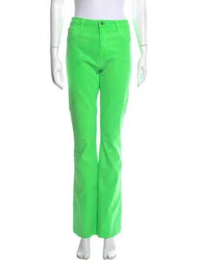 Pre-owned L'agence Straight Leg Pants In Green