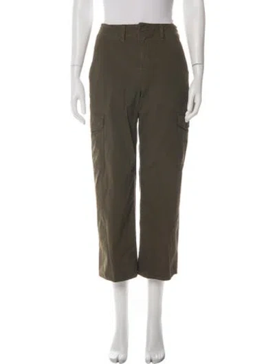 Pre-owned L'agence Straight Leg Pants In Green