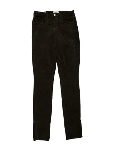 Pre-owned L'agence Straight Leg Pants In Green