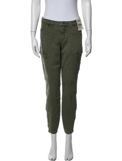 Pre-owned L'agence Straight Leg Pants In Green
