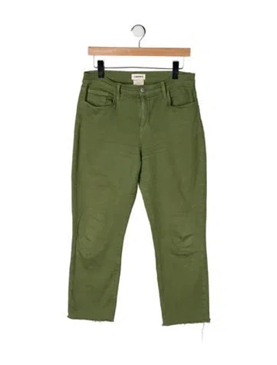 Pre-owned L'agence Straight Leg Pants In Green