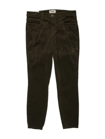 Pre-owned L'agence Straight Leg Pants In Green