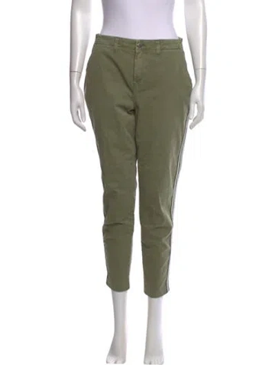 Pre-owned L'agence Straight Leg Pants In Green