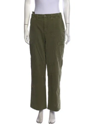 Pre-owned L'agence Straight Leg Pants In Green