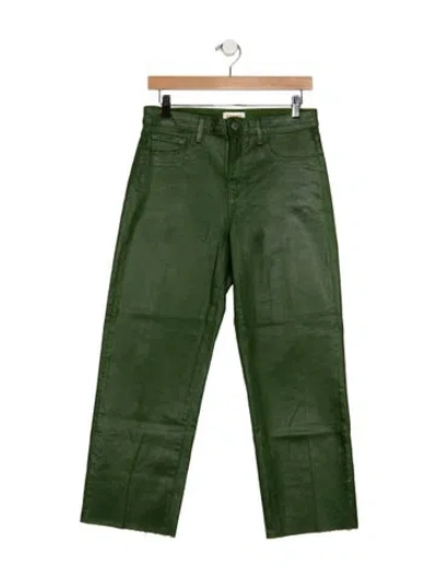 Pre-owned L'agence Straight Leg Pants In Green