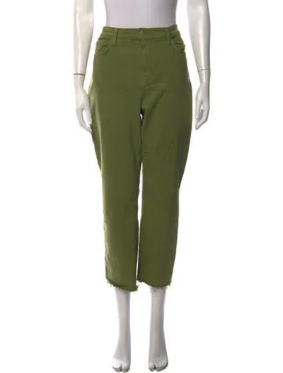 Pre-owned L'agence Straight Leg Pants In Green