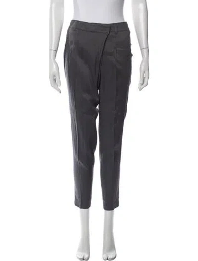 Pre-owned L'agence Straight Leg Pants In Grey