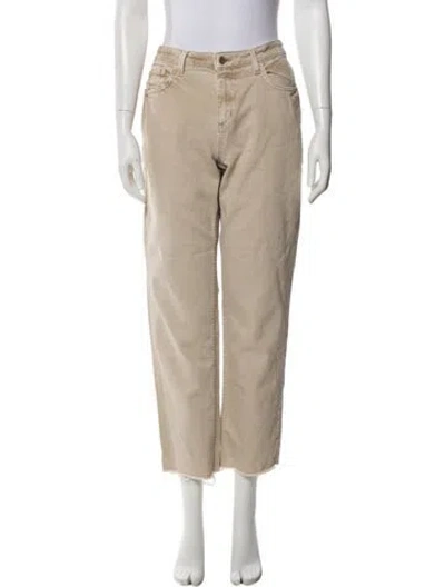 Pre-owned L'agence Straight Leg Pants In Neutral