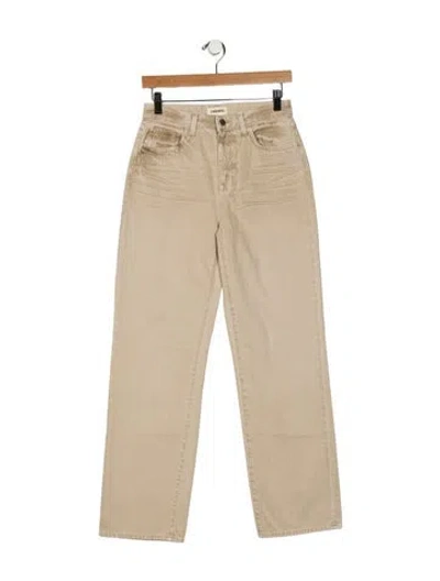 Pre-owned L'agence Straight Leg Pants In Neutral