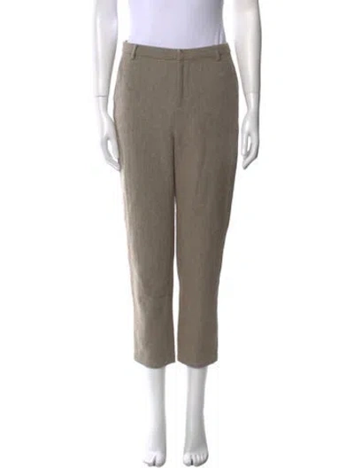Pre-owned L'agence Straight Leg Pants In Neutral