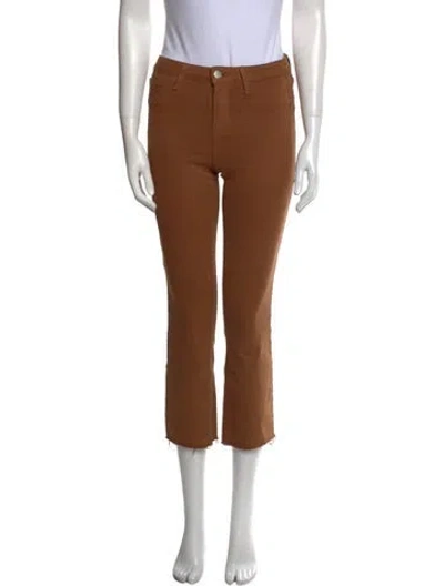 Pre-owned L'agence Straight Leg Pants In Neutral