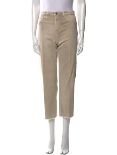 Pre-owned L'agence Straight Leg Pants In Neutral