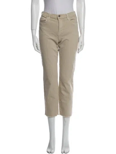 Pre-owned L'agence Straight Leg Pants In Neutral