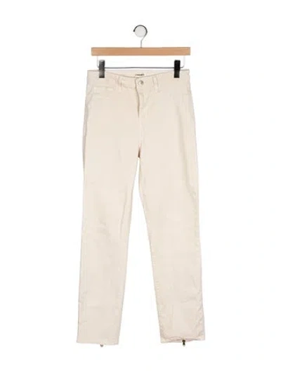 Pre-owned L'agence Straight Leg Pants In Neutral