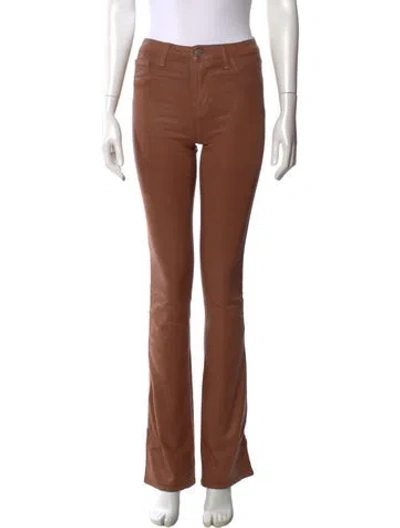 Pre-owned L'agence Straight Leg Pants In Neutral