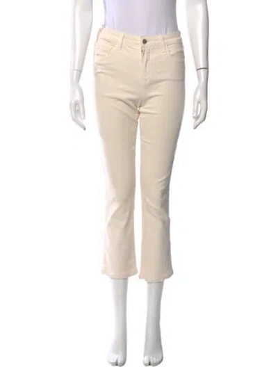 Pre-owned L'agence Straight Leg Pants In Neutral