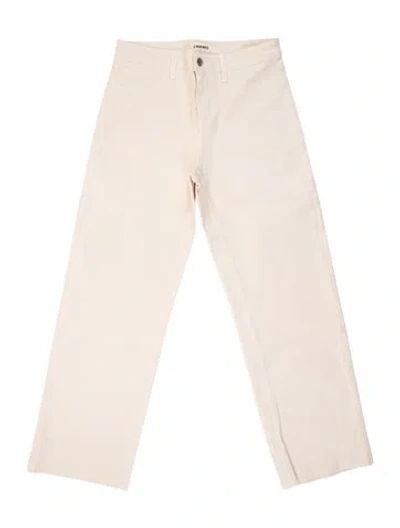 Pre-owned L'agence Straight Leg Pants In Neutral