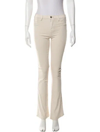 Pre-owned L'agence Straight Leg Pants In Neutral