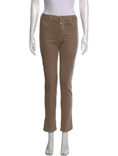 Pre-owned L'agence Straight Leg Pants In Neutral