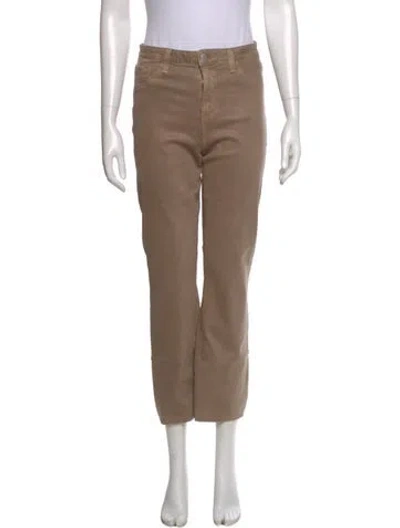 Pre-owned L'agence Straight Leg Pants In Neutrals