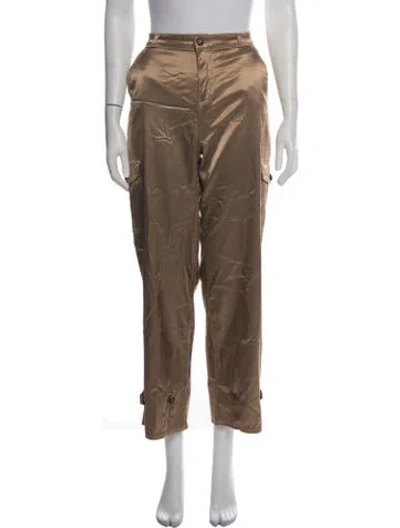 Pre-owned L'agence Straight Leg Pants In Neutrals