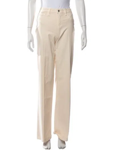 Pre-owned L'agence Straight Leg Pants In Neutrals
