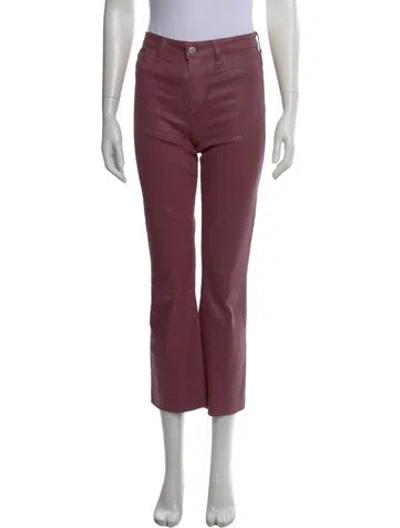 Pre-owned L'agence Straight Leg Pants In Pink