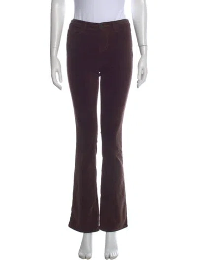 Pre-owned L'agence Straight Leg Pants In Purple