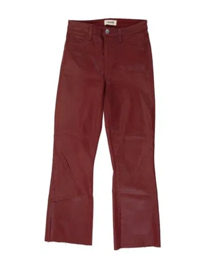 Pre-owned L'agence Straight Leg Pants In Red