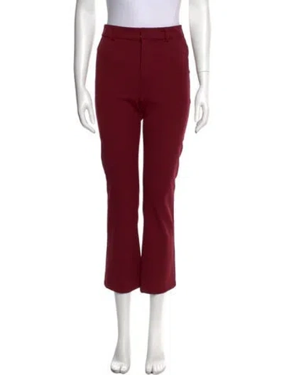 Pre-owned L'agence Straight Leg Pants In Red