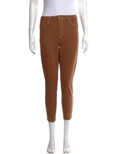 Pre-owned L'agence Straight Leg Pants W/ Tags In Brown