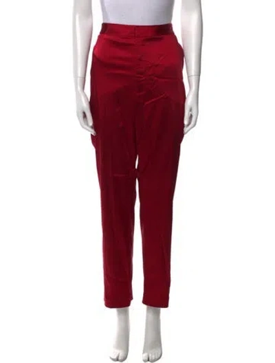 Pre-owned L'agence Straight Leg Pants W/ Tags In Red