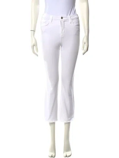 Pre-owned L'agence Straight Leg Pants In White