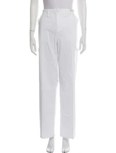 Pre-owned L'agence Straight Leg Pants In White