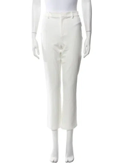 Pre-owned L'agence Straight Leg Pants In White