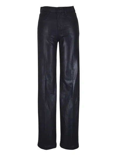 L'agence Clayton High Rise Wide Leg Jeans In Noir Coated In Multi