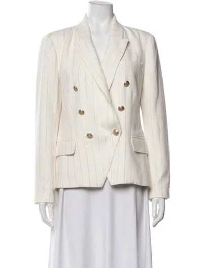 Pre-owned L'agence Striped Blazer In Neutrals