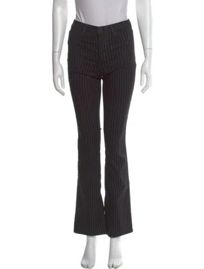 Pre-owned L'agence Striped Flared Pants In Multi