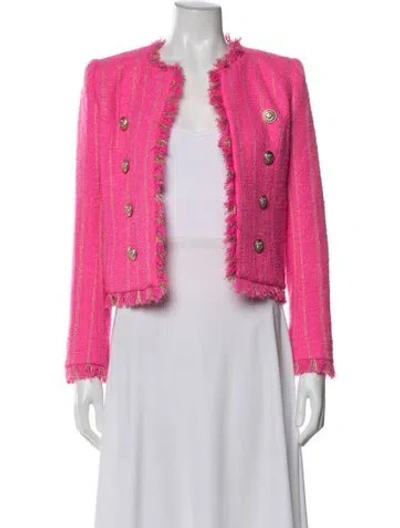 Pre-owned L'agence Striped Jacket W/ Tags In Pink