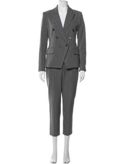 Pre-owned L'agence Striped Pantsuit In Grey
