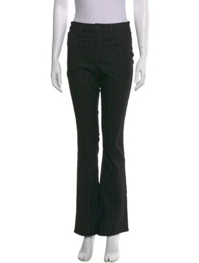 Pre-owned L'agence Striped Straight Leg Pants In Multi