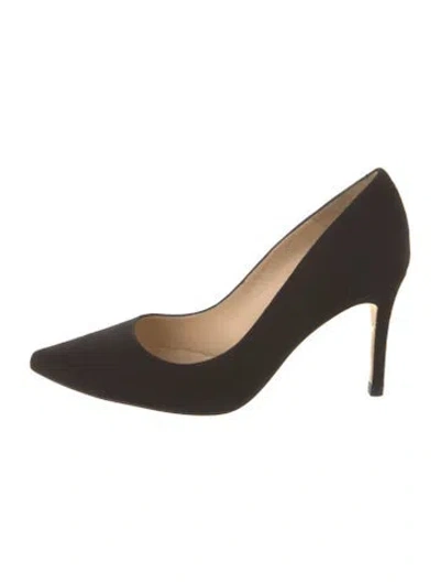Pre-owned L'agence Suede Pumps In Black