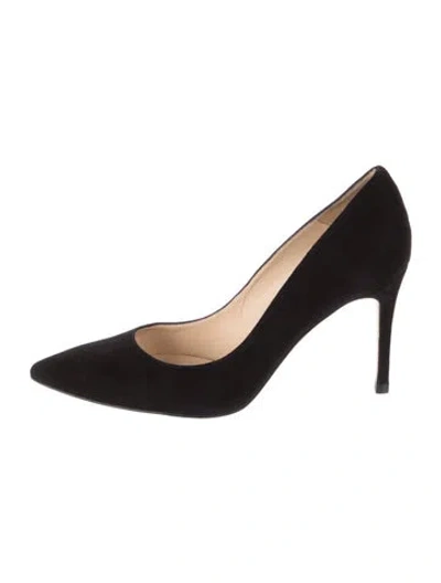 Pre-owned L'agence Suede Pumps In Black