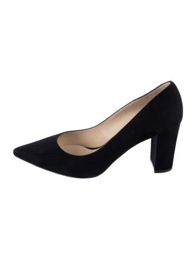 Pre-owned L'agence Suede Pumps In Black