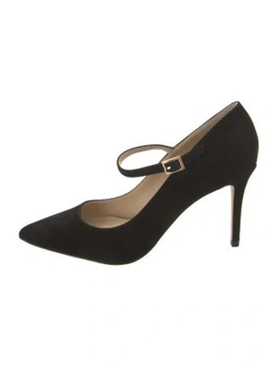 Pre-owned L'agence Suede Pumps In Black