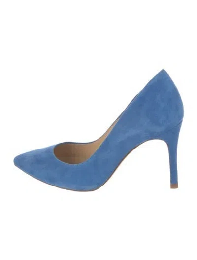 Pre-owned L'agence Suede Pumps In Blue