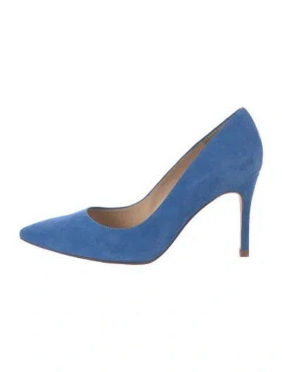 Pre-owned L'agence Suede Pumps In Blue