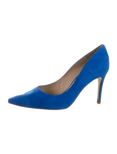 Pre-owned L'agence Suede Pumps In Blue